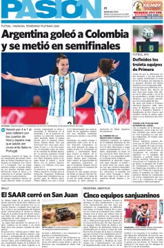 Tapa Pasion del 2 de diciembre 2025