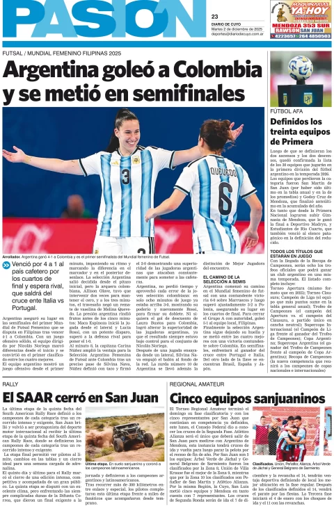 Tapa Pasion del 2 de diciembre 2025