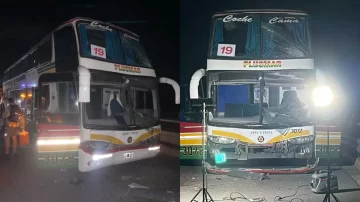 Chocaron tres micros con hinchas de Estudiantes que iban a Santiago del Estero Chocaron tres micros con hinchas de Estudiantes que iban a Santiago del Estero