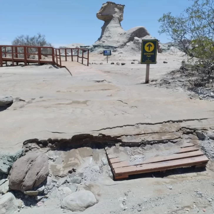 Tras la creciente y las intensas lluvias, así quedó el Parque Provincial Ischigualasto Tras la creciente y las intensas lluvias, así quedó el Parque Provincial Ischigualasto