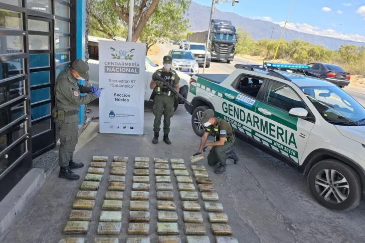 Hallaron más de 65 kilos de marihuana en un colectivo que iba a pasar por San Juan