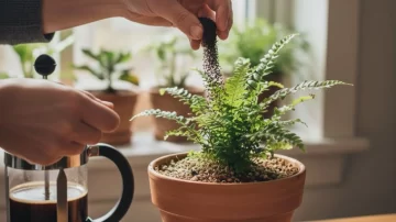 El beneficio oculto de echar café usado en tus macetas El beneficio oculto de echar café usado en tus macetas