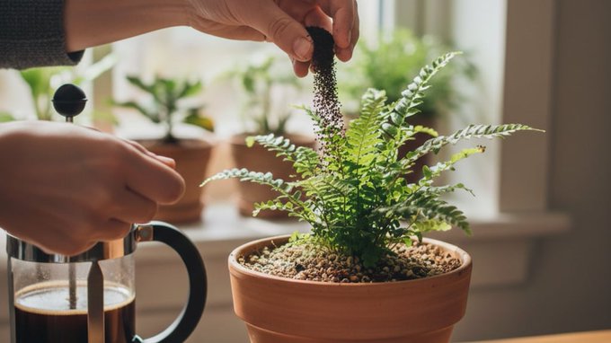 El beneficio oculto de echar café usado en tus macetas El beneficio oculto de echar café usado en tus macetas
