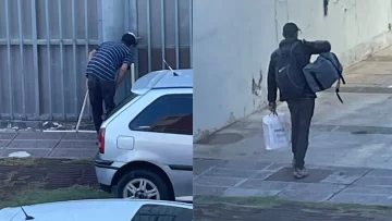En fotos, así entraban a robar a un departamento de Capital y se llevaban un millonario botín