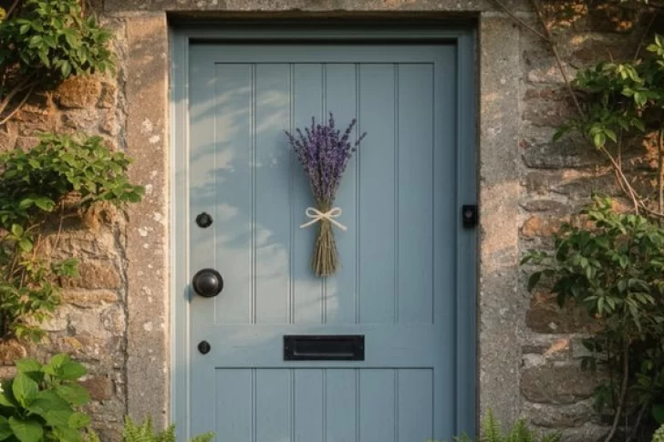 Por qué cada vez más gente coloca lavanda en la puerta de su hogar y qué efecto tiene
