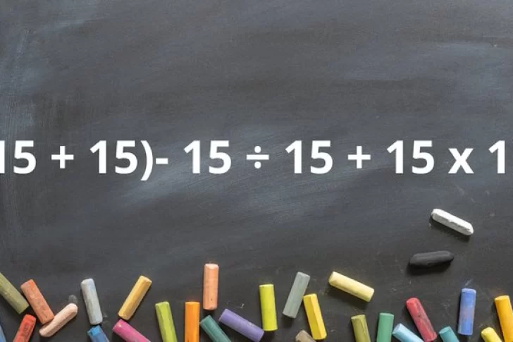 La cuenta matemática que pone a prueba a los genios: (15 + 15)- 15 ÷ 15 + 15 x 15