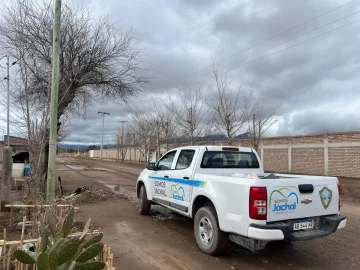 Por las fuertes lluvias, la Municipalidad de Jáchal asistió a unas 80 familias durante el fin de semana