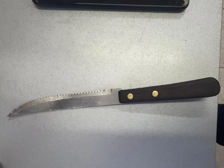 A punta de pistola, le robó el celular a un obrero y lo atraparon horas después con un cuchillo en mano A punta de pistola, le robó el celular a un obrero y lo atraparon horas después con un cuchillo en mano