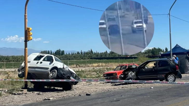 [VIDEO] El instante previo al choque fatal en Ruta 40 y Calle 9 que terminó con la vida de un verdulero