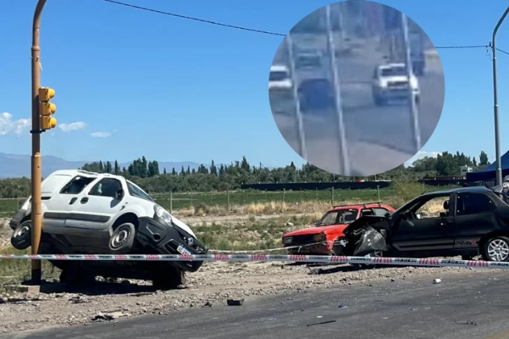 [VIDEO] El instante previo al choque fatal en Ruta 40 y Calle 9 que terminó con la vida de un verdulero