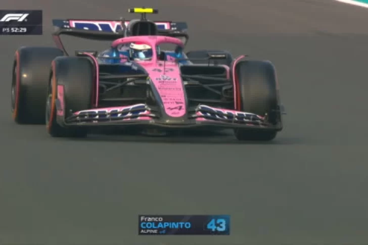 Franco Colapinto terminó 19° en la última práctica libre del GP de Abu Dhabi