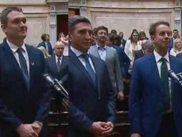 Juraron los diputados nacionales por San Juan, Carlos Jaime, Abel Chiconi y Cristian Andino