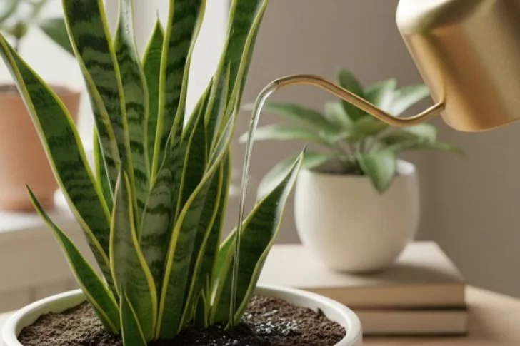 Regar la lengua de suegra: cada cuánto hay que hacerlo en verano