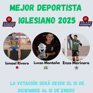 Iglesia vota y elige al mejor Deportista Iglesiano 2025 Iglesia vota y elige al mejor Deportista Iglesiano 2025