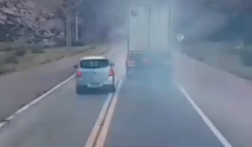 [VIDEO] Captan a la sanjuanina haciendo una maniobra imprudente minutos antes de su muerte