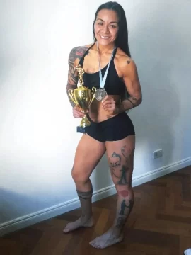 La sanjuanina Cecilia Román estará en la Copa de  Campeones de fisicoculturismo y fitness