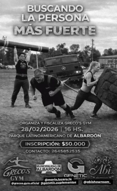 San Juan busca a la persona más fuerte en el Parque Latinoamericano San Juan busca a la persona más fuerte en el Parque Latinoamericano