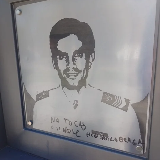 Indignación por la vandalización de un homenaje a un sanjuanino del ARA San Juan Indignación por la vandalización de un homenaje a un sanjuanino del ARA San Juan
