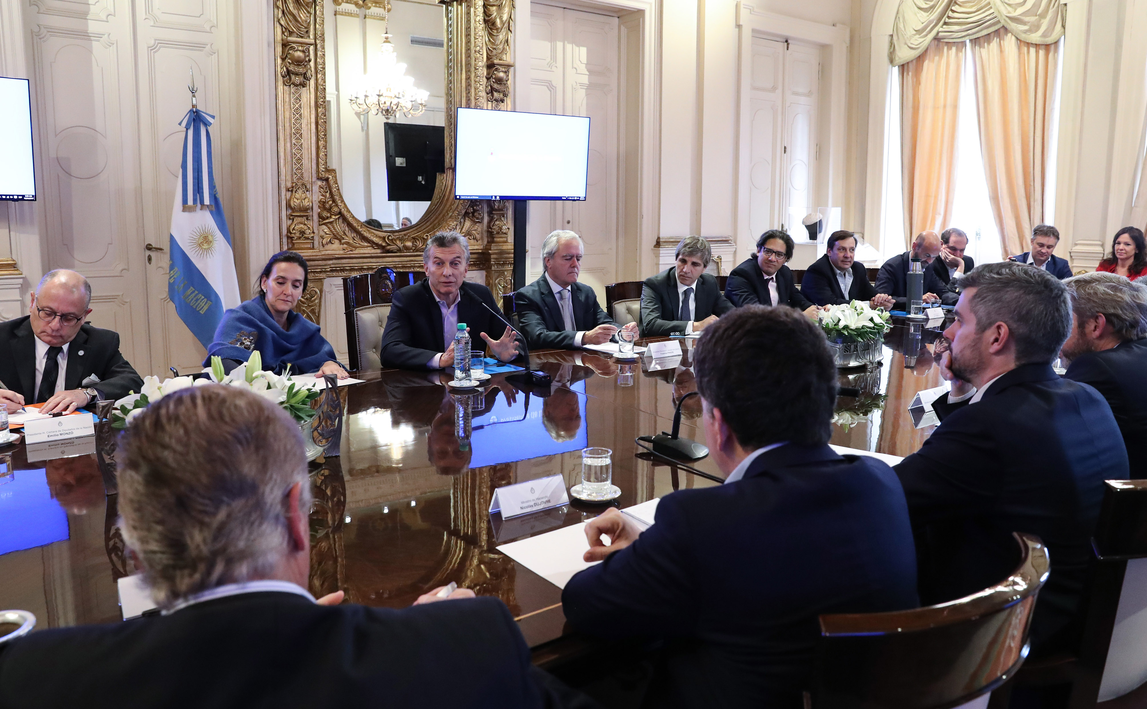 DYN05, BUENOS AIRES, 24/10/2017, EL PRESIDENTE MAURICIO MACRI ENCABEZ� ESTA MA�ANA UNA REUNI�N DE GABINETE EN LA CASA ROSADA.. FOTO:DYN/PRESIDENCIA.
