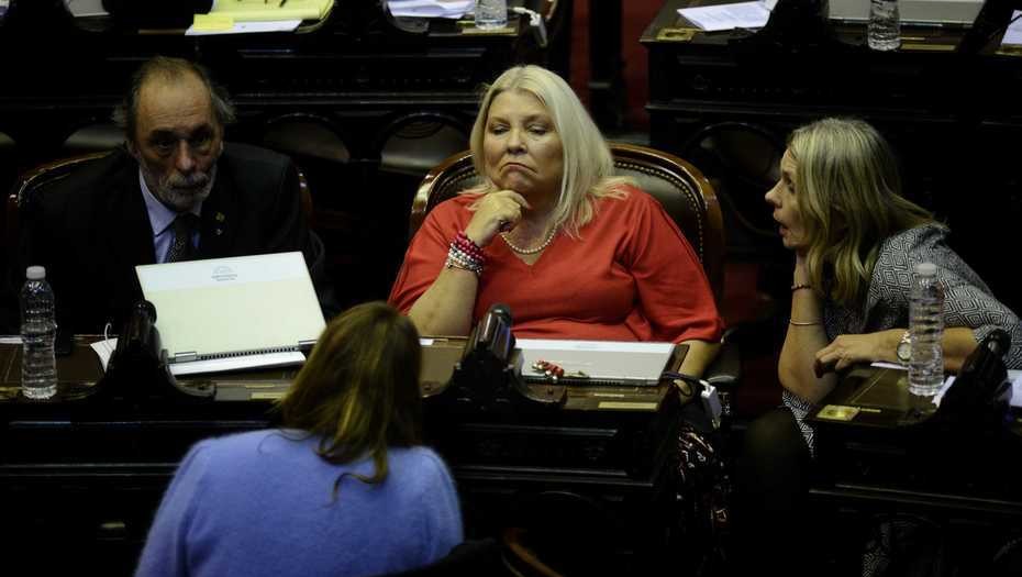 Debate en Diputados sobre la interrupción voluntaria del embarazo. Elisa Carrió Fotos Emmanuel Fernández