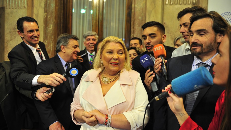 Carrio en el Senado de la Nacion.02.10.2018Foto Maxi Failla