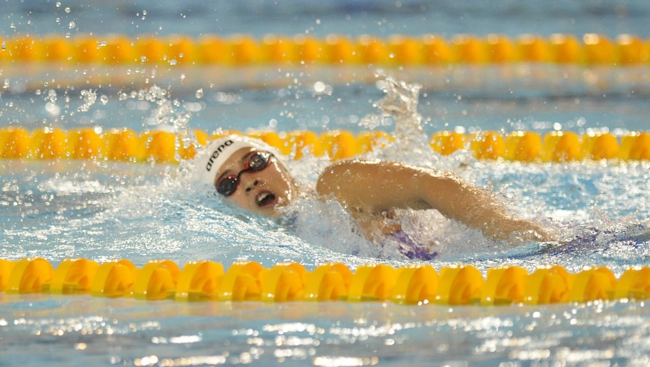 Deportes -  Delfina Pignatielo ganó su serie de los 400mts libres,  Juegos Olímpicos de la Juventud Buenos Aires 2018, en el Parque Roca12-10-2018Foto: Fernando de la Orden