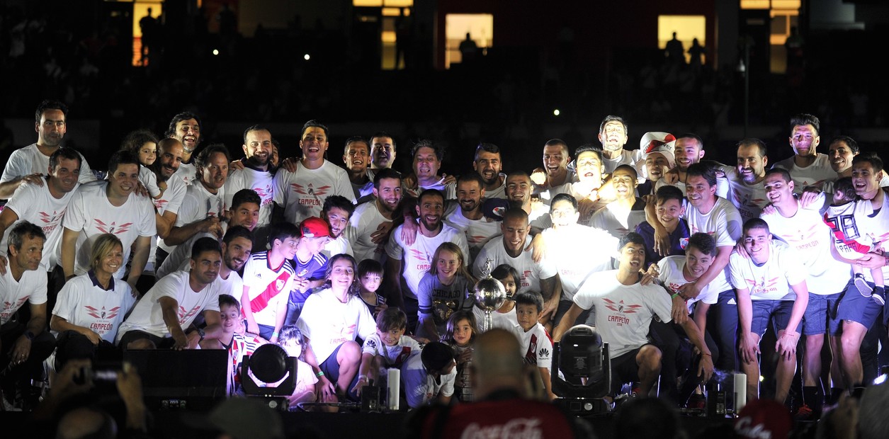 Festejos de River Plate campeón de America en el estadio Monumental.23.12.2018Foto Maxi Failla